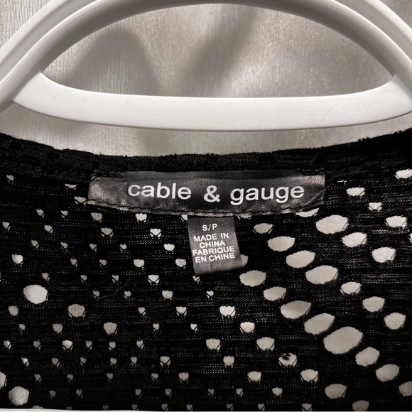 CABLE & Gauge black cropped size small - Picture 5 of 7